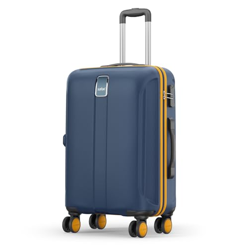 Safari Medium Thorium Neo 8 Wheels 66 Cm Check-in Trolley Bag Hard Case Polycarbonate 360 Degree Wheeling System Luggage, Trolley Bags for Travel, Sui