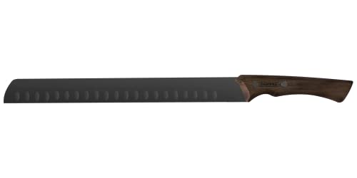 Faca para Fatiar Tramontina Churrasco Black com Lâmina em Aço Inox Escurecido e Cabo de Madeira 12"