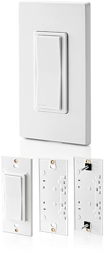 Leviton Decora Smart Switch Anywhere Companion, Add Wire-Free 3-Way/4-Way/5-Way On/Off Control to Decora Smart Wi-Fi 2nd Gen Switches, Automatic, DAWSC-1RW, White
