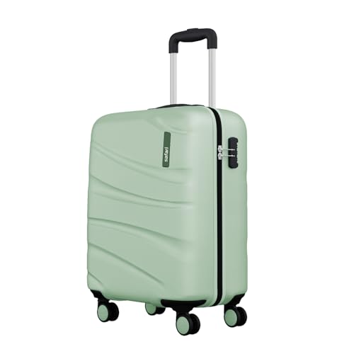 Cabin Persia 8 Wheels 55cm Small Trolley Bag Hard Case Polycarbonate 360 Degree Wheeling System Luggage & Suitcase for Travel, Jade Green