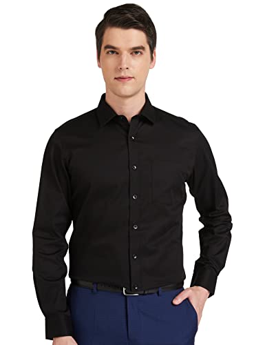 Men's Solid Cotton Slim Fit Formal Shirt | Plain | Full Sleeve