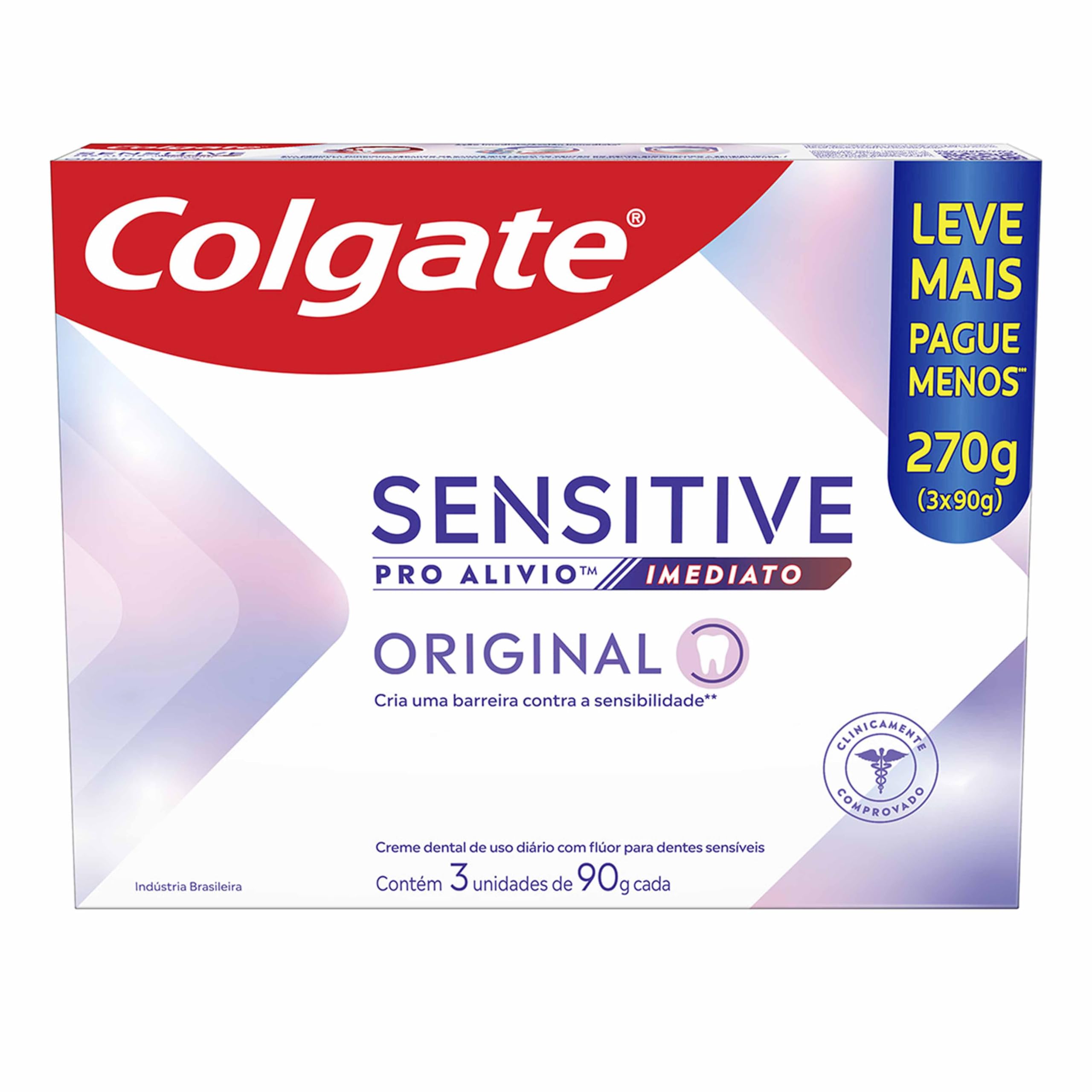 Colgate Sensitive Pro Alívio Imediato Xtreme Creme Dental, 3x90g