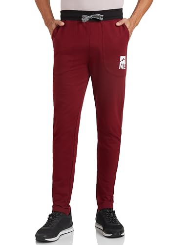 Men's Cotton Rich Strechable Knit Terry Track Pants - Regular Fit