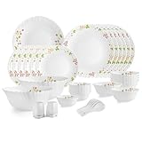 Cello Opalware Dazzle Series Secret Garden Dinner Set 35 Pieces Serving for 6