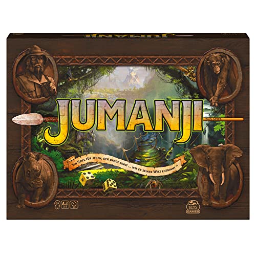 (-46%) Spin Master Games - Jumanji - das actiongeladene Familienspiel für 2–4 mutige Abenteurer ab 8 Jahren - kooperatives Abenteuerspiel mit spannenden Challenges