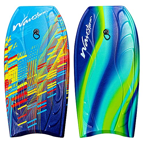 Wavestorm Foam Bodyboard 40 inch for Beginners 2 Pack with Leash