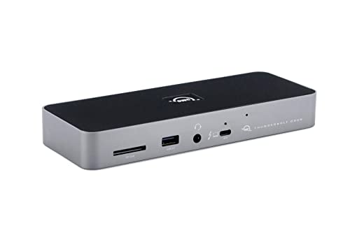 OWC 11-Port Thunderbolt Dock, 96W Charging, Single 8K Display or Dual 5K displays, 3 x Thunderbolt, 4 x USB, GbE, SD, Compatbile M1/M2 Macs, Thunderbolt 3 Macs, Thunderbolt 4 PCs, and USB-C Devices