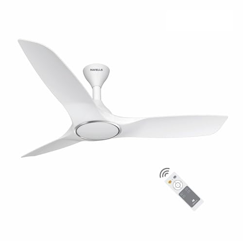 Havells Stealth Air BLDC 1200mm Ceiling Fan| Upto 55% Energy Saving| Silent & Premium| 5 stars Rating| 100% Copper Motor| RF Remote, Memory Backup, Ti