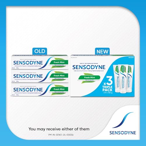 Toothpaste Fresh Mint|Daily Sensitivity Relief Tooth Paste Combo Pack - 450gm (150gm x 3)| Everyday Use Paste, Fresh Breath, Fights Tooth Decay, Maint