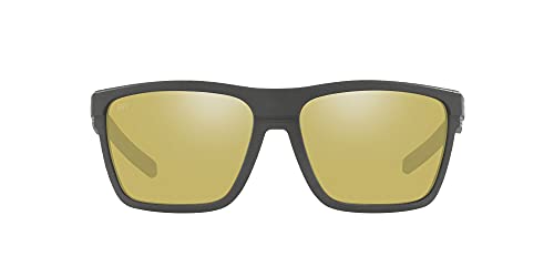 Costa Del Mar Mens Pargo Aviator Sunglasses, Net Dark Grey/Sunrise Silver Mirrored Polarized-580G, 61 mm