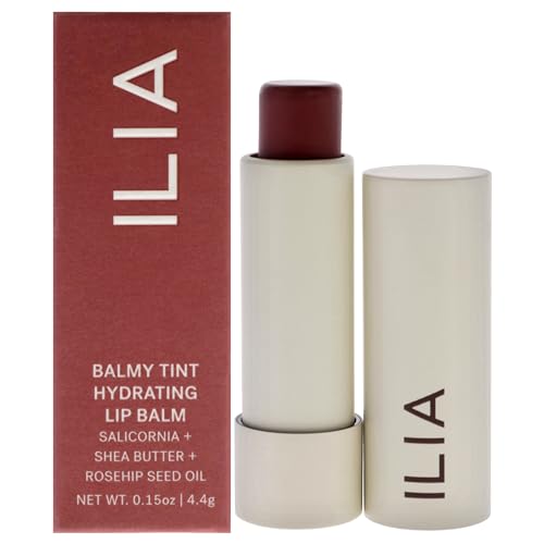 ILIA - Balmy Tint Hydrating Lip Balm | Buildable Lip Color + Soft Shine | Nourish + Moisturize with Shea Butter & Rosehip Seed Oil | Vegan, Clean, Cruelty-Free Makeup (Memoir, 0.15 oz | 4.4 g)
