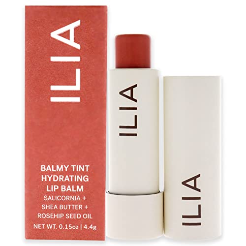 ILIA - Balmy Tint Hydrating Lip Balm | Buildable Lip Color + Soft Shine | Nourish + Moisturize with Shea Butter & Rosehip Seed Oil | Vegan, Clean, Cruelty-Free Makeup (Hold Me, 0.15 oz | 4.4 g)