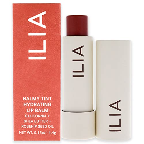 ILIA - Balmy Tint Hydrating Lip Balm | Buildable Lip Color + Soft Shine | Nourish + Moisturize with Shea Butter & Rosehip Seed Oil | Vegan, Clean, Cruelty-Free Makeup (Runaway, 0.15 oz | 4.4 g)