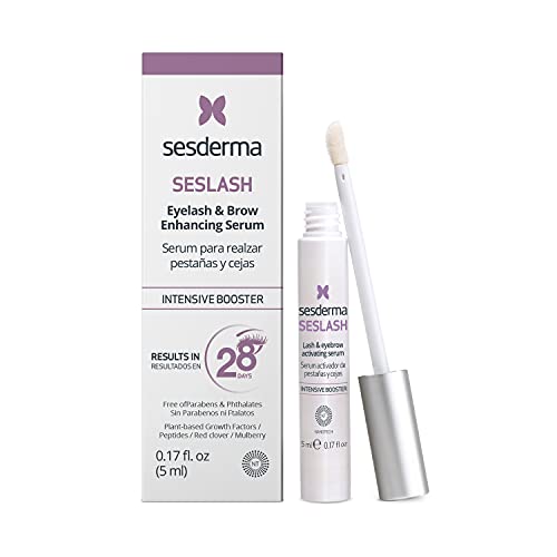 Sesderma SESLASH Eyelash & Brow Enhancing Serum, Transform Your Lashes with This Effective Eyelash Serum & Brow Serum for Beautiful Lashes & Defined Brows, 0.17 fl oz