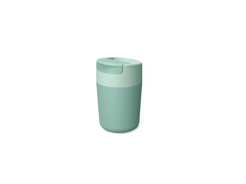 (-29%) Joseph Joseph Sipp Reisebecher, hygienisch, auslaufsicher, wiederverwendbar, Kaffeebecher mit Deckel – 340 ml (12 fl. oz) – Grun