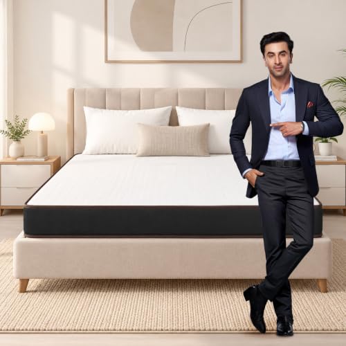 Lite Dual Comfort 5 Inch Mattress | 10 Year Warranty | Reversible Design | Soft & Firm Sides | Superior HR Foam | Breathable Knitted Fabric | Bed Matt