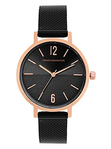 Stainless Steel Analog Black Dial Women's Watch-Fc007Brgm