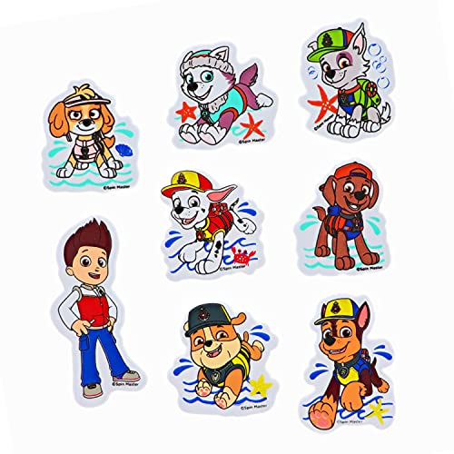 PAW Patrol Bath Foam Clings, 8 Pc - Kids Bath Activity, Bath Toys
