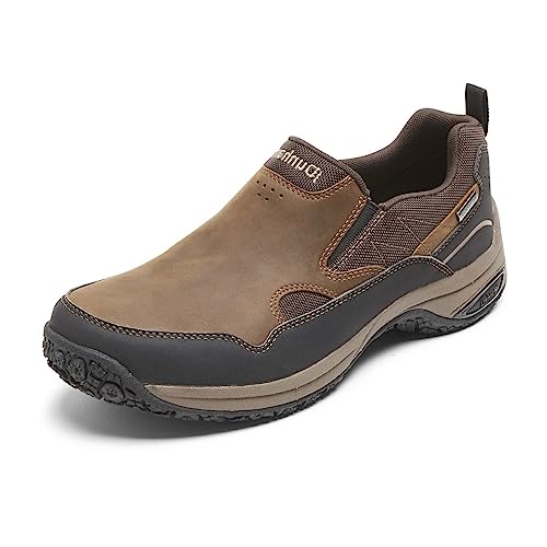 Dunham Men's Cloud Plus Slip On, Brown Leather, 15 B