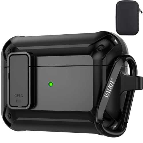 Valkit Airpods Pro Case Cover with Lock Locking Case A rugged, shock-absorbing case that offers a