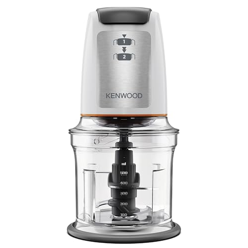 (-30%) Kenwood Easy Chop CHP61.100WH Zerkleinerer, elektrischer Mini Universalzerkleinerer mit 2 Geschwindigkeitsstufen, 0,5 l Arbeitsbehälter, 500 Watt, Weiß