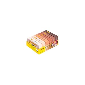 Jovi - Pack de plastilina base vegetal, 6 pastillas de 50 gramos, multicultural colors, sin gluten (70/6M)