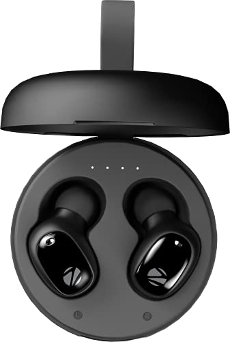 ZEBRONICS Zeb-Sound Bomb 1 TWS Earbuds with BT5.0, Up to 12H Playback, Touch Controls, Voice Assistant, Splash Proof with Type C Portable Charging Cas