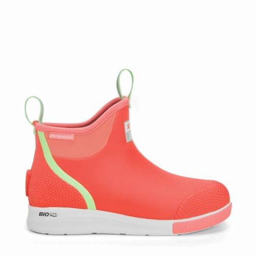 Xtratuf Women's 6 Inch Ankle Deck Boot Sport, Coral, 8