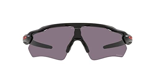 Oakley Men's OO9208 Radar EV Path Rectangular Sunglasses, Matte Black/Prizm Grey, 38 mm