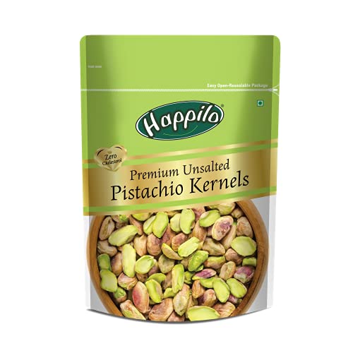 Happilo Premium Unsalted Pistachio Kernels 150g | Healthy Snacks, Dry Fruits, Pista | Super Crunchy & Delicious | Non GMO | Rich In Protein, Phosphoru