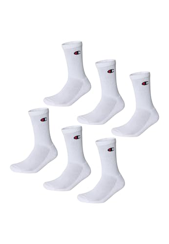 (-37%) Champion Unisex Basics 6pk Crew Sportsocken, Weiß, 35-38 EU
