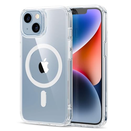 ESR for iPhone 14/iPhone 13 Case, Compatible with MagSafe, Classic Hybrid Magnetic Mobile Phone Case iPhone 14/13 Case, Military Standard, Drop Protection, Clear