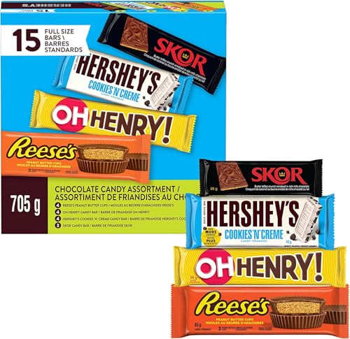 HERSHEY'S Full-Size Chocolate Bars Variety Pack,