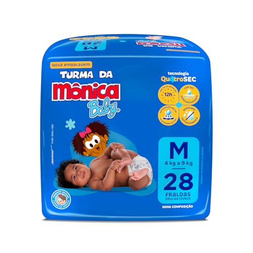 Fralda Turma Da Mônica Baby Jumbo Rn 36 Unidades Recém-nascido (rn) Sem Gênero