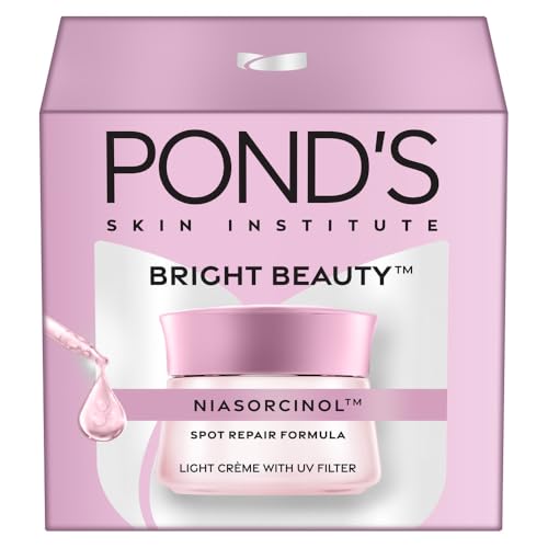 Bright Beauty Light Cream with UV Filter | Niasorcinol | 100x Better than Vitamin C | Niacinamide | Fades Dark Spots, Brightens Skin, 50g