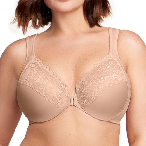 🔥 STARKER PREIS (-48%) Glamorise Damen 1245 Plunge Bra, Haut, 115F