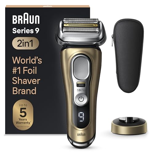 Braun Series 9 Pro 9419s Electric Shaver for Men, Wet &amp; Dry Razor, Shaving Kit with 4+1 Head with ProLift TrimmerGr