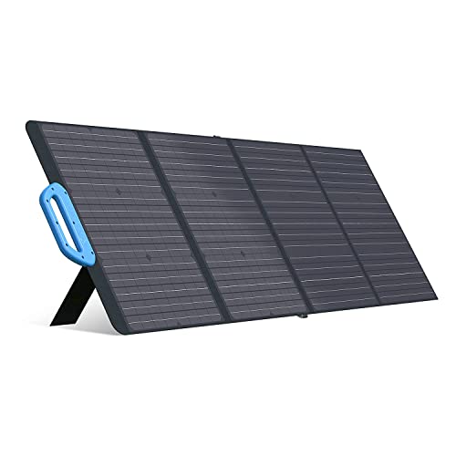BLUETTI 100W Solar Panel (2025 New) for Solar Generator EB3A AC2A AC50B AC70 AC180 AC200L Elite 200 V2 AC300 B300K Handsfree 1 & 2, Foldable Solar Charger with Adjustable Kickstands for RV, Camping