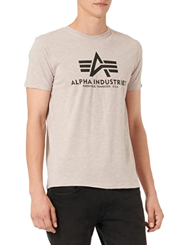 (-32%) Alpha Industries Basic T-Shirt für Herren Hazel Melange