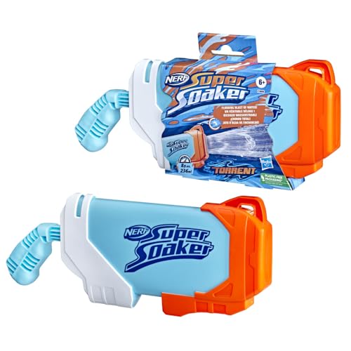 (-46%) Nerf Super Soaker Torrent Water Blaster, Pump and Fire a Giant Jet of Water, Outdoor Water Battles, Multi-Colour, One Size, F3889