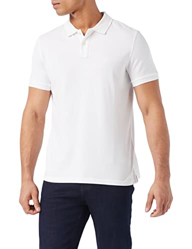 (-28%) Marc OߴPolo Herren Kurzarm-Poloshirt aus Bio-Baumwolle Regular Fit, Weiß (White), XL