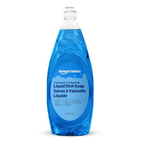 Amazon Basics Dish Soap, Fresh Scent, 50 Fl Oz, Pack of 1
