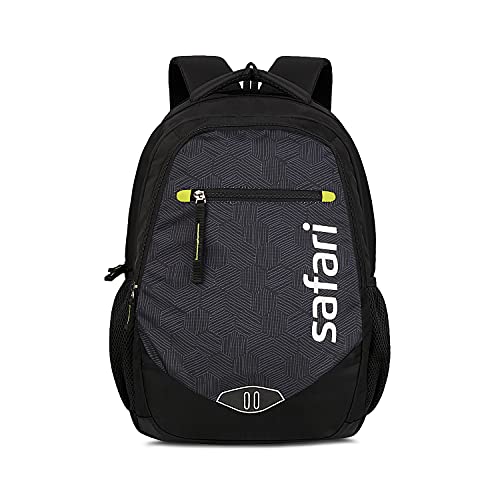 Tribe 35 Ltrs Large Laptop Backpack with 3 Compartments, Water Resistant Fabric - Black (TRIBE19CBBLK)
