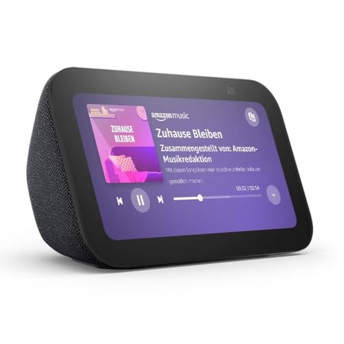 🔥 SELTEN SO GÜNSTIG (-50%) Echo Show 5 (Neueste Generation) | Kompakter smarter Touchscreen zum Steuern deines Smart Homes und mehr | Anthrazit, mit Alexa+ Early Access