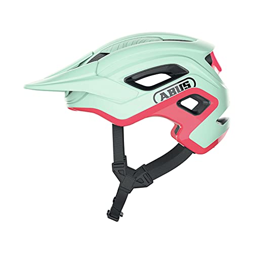 ABUS MTB-Helm Cliffhanger - Fahrradhelm für anspruchsvolle Trails - mit großen Lüftungsöffnungen & TriVider Riemensystem - für Damen und Herren - Mint