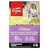ORIJEN Grain Free High Protein Premium Dry Cat Food Kitten Recipe 4lb Bag