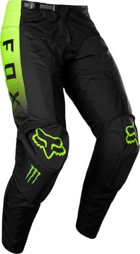 Fox Racing Men's 180 Monster Motocross Dirt Bike Pant, Black, 28
