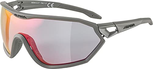 ALPINA S-WAY QV Sportbrille, moon-grey matt, One Size