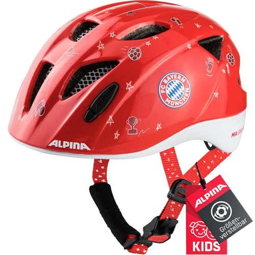 🔥 STARKER PREIS (-68%) Alpina XIMO Kinderfahrradhelm, Bayern münchen Gloss, 45-49 cm