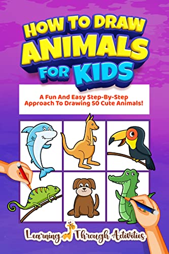 How to Draw Animals for Kids: 50 Cute Animals